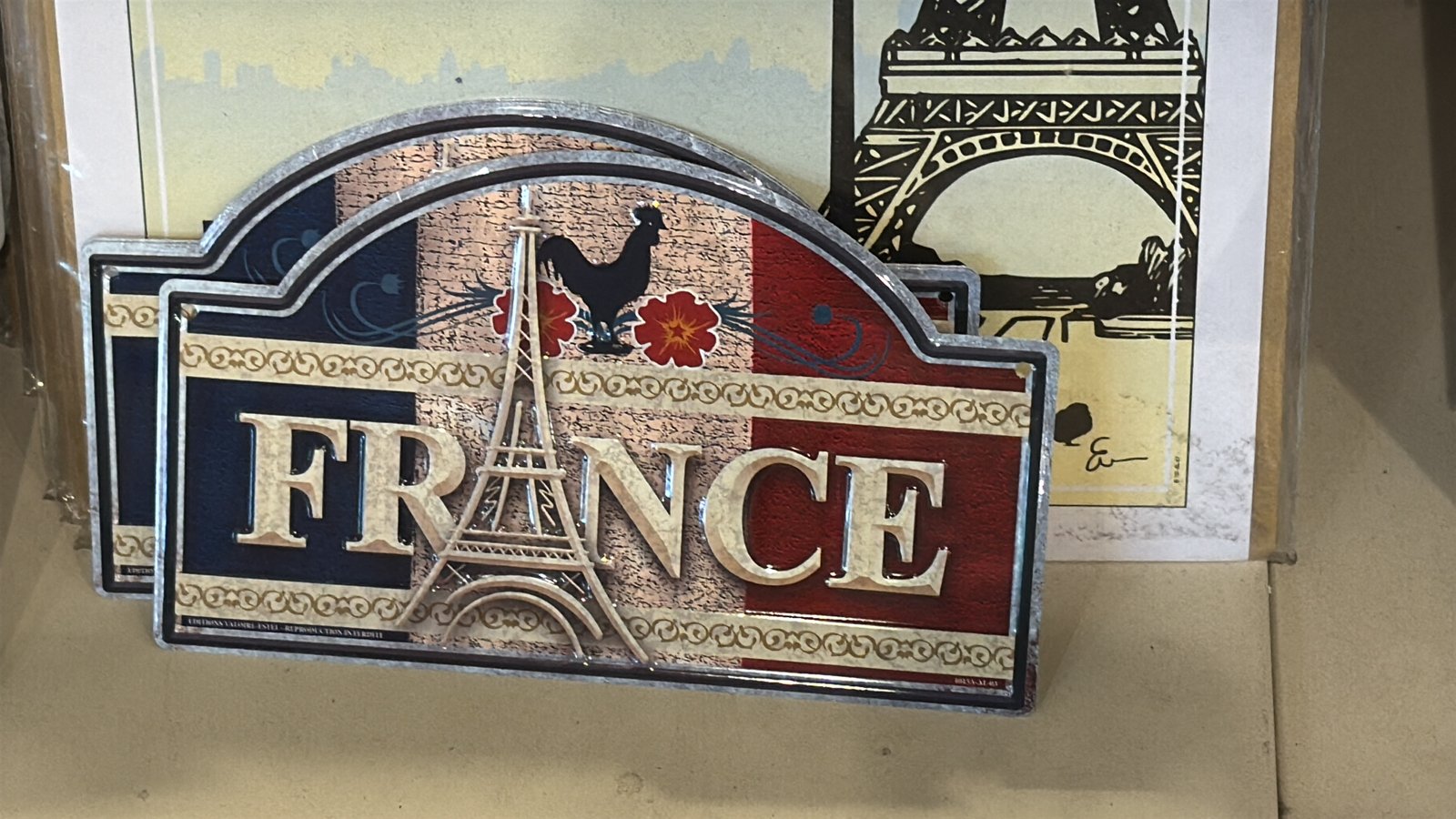 Placa de recuerdo de France comprada en París